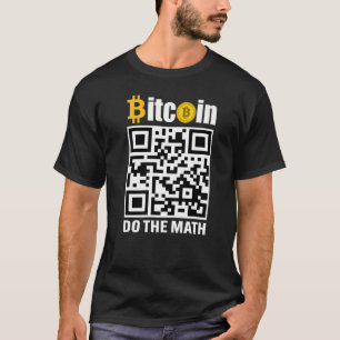 T-shirt Bitcoin Faites Le Calcul BTC Crypto Hommes Dicton