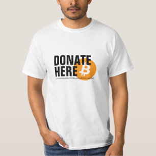 T-shirt Bitcoin : Faites un don ici