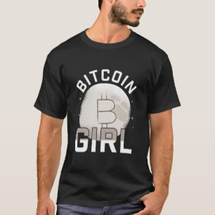 T-shirt Bitcoin Girl Funny BTC Trader Fan Lover Nerd cadea