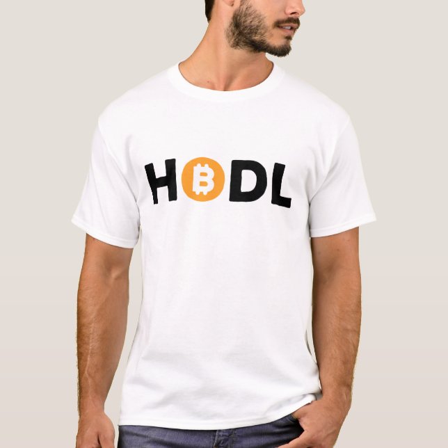 T-shirt bitcoin hodl (Devant)