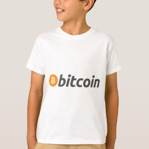 T-shirt Bitcoin logo écriture