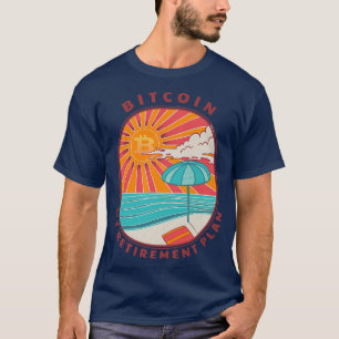 T-shirt Bitcoin Mon plan de retraite - Crypto Lover Beach