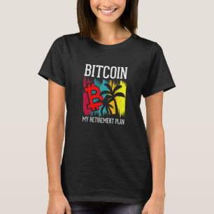 T-shirt Bitcoin Mon plan de retraite Devise Argent Vêtemen