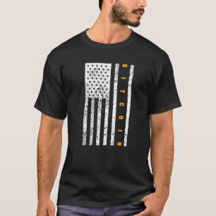 T-shirt Bitcoin Patriotisme Drapeau Américain Patriotique 