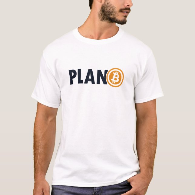 T-shirt Bitcoin Plan B Crypto Cryptomonnaie Blockchain B (Devant)