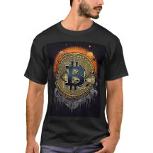 T-shirt BITCOIN pour amateur de cryptomonnaies
