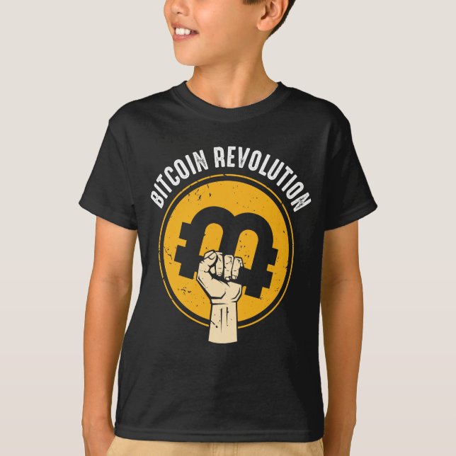T-shirt Bitcoin Revolution Cryptocurrency Trader Virtual C (Devant)