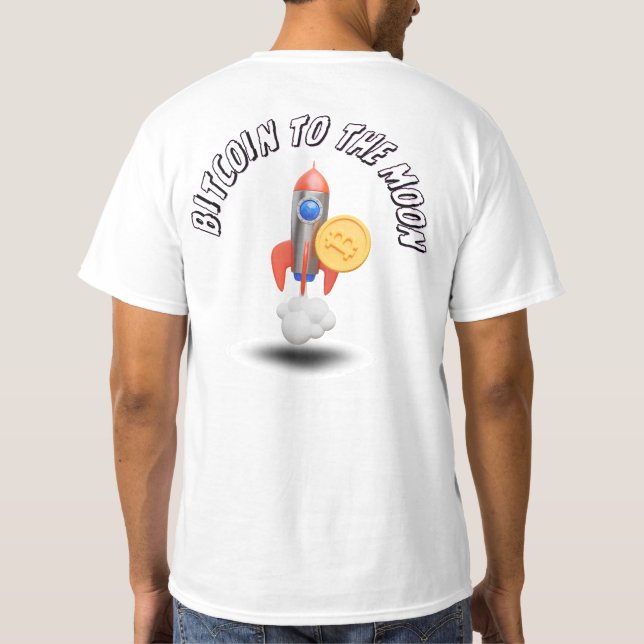 T-shirt Bitcoin Rocket (Dos)
