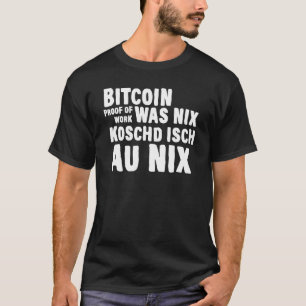 T-shirt Bitcoin Schwabe Schwäbisch Lustiger Spruch Schwabe
