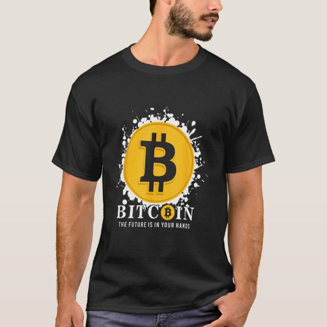 T-shirt Bitcoin The Future Is In Your Hands (Devant)