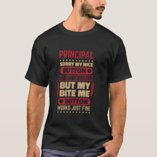 T-shirt Bite Button Works Principal de l'école T