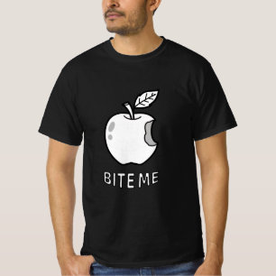 T-shirt Bite Me Apple Rude
