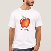 BITE ME Red Delicious Apple Funny Fruit Fooit