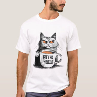 T-shirt Bitter Est Meilleur - Gras Coffee Lover Design