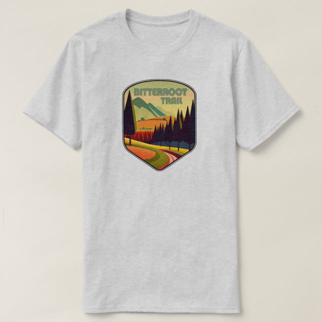 T-shirt Bitterroot Trail Montana Coloris (Design devant)
