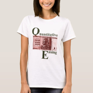 T-shirt Bizarre assouplissement quantitatif Red Grey Zimba