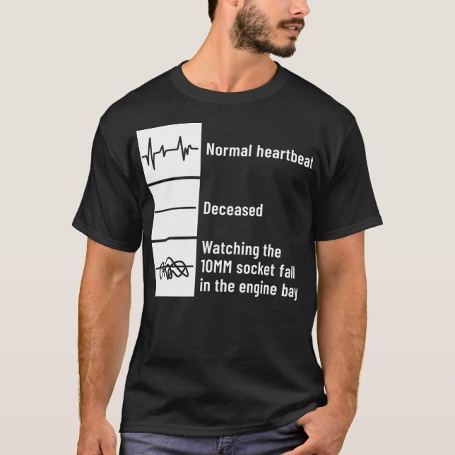 T-shirt Bizarre cardiaque mécanique quand 10mm Socket Go (Devant)