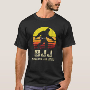 T-shirt BJJ Bigfoot T Shirt Funny Sasquatch Jiu Jitsu Mart