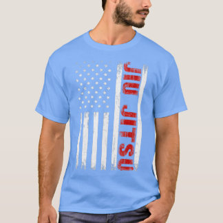 T-shirt BJJ Brésil Jiu Jitsu Drapeau américain