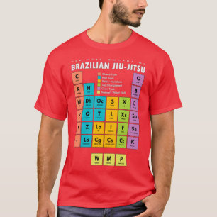 T-shirt BJJ Brésil Jiu Jitsu Tableau périodique des gardie