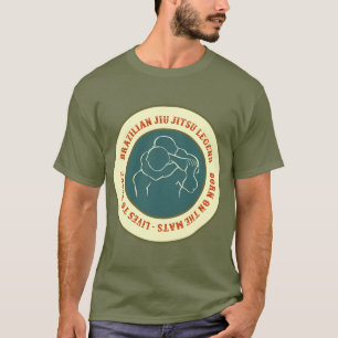 T-shirt BJJ Brésilien Jiu Jitsu Live To Choix Personnalisé