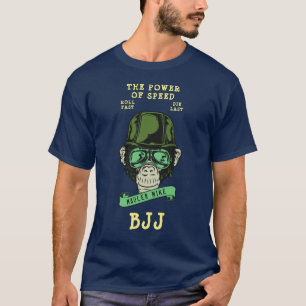 T-shirt BJJ Brésilien Jiu Jitsu Rouleau Personnalisé Fast 