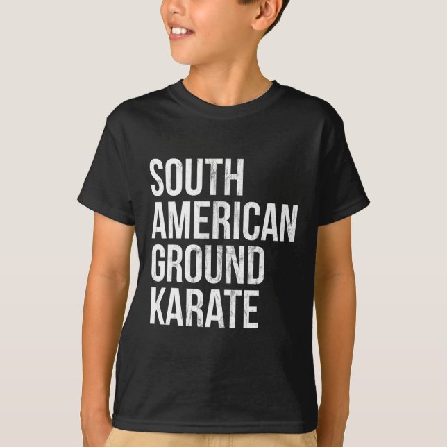 T-shirt Bjj Brésilien Jiu Jitsu Sud-Américain Ground Kara (Devant)