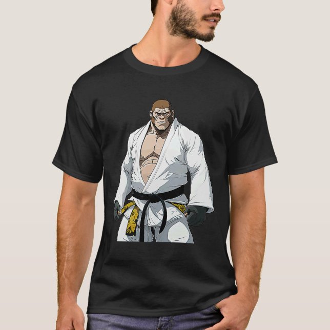 T-shirt BJJ Gorilla Brésilien Jiu Jitsu et Grappling (Devant)