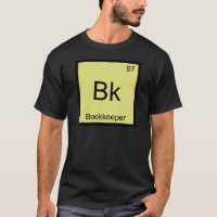 T-Shirt Bk - Symbole de l'élément de chimie de com