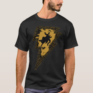 T-shirt Black Adam Distressed Lightning Bolt Graphic