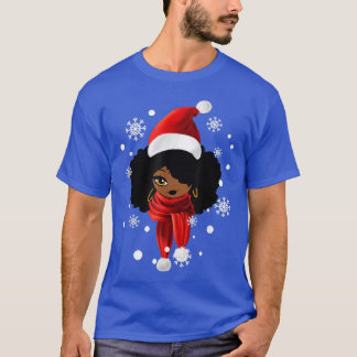 T-shirt Black African American Père Noël Vêtements Mel de 