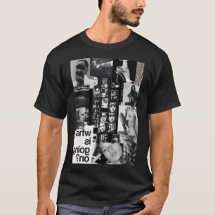 T-shirt Black and White Collage feat. Kate Moss