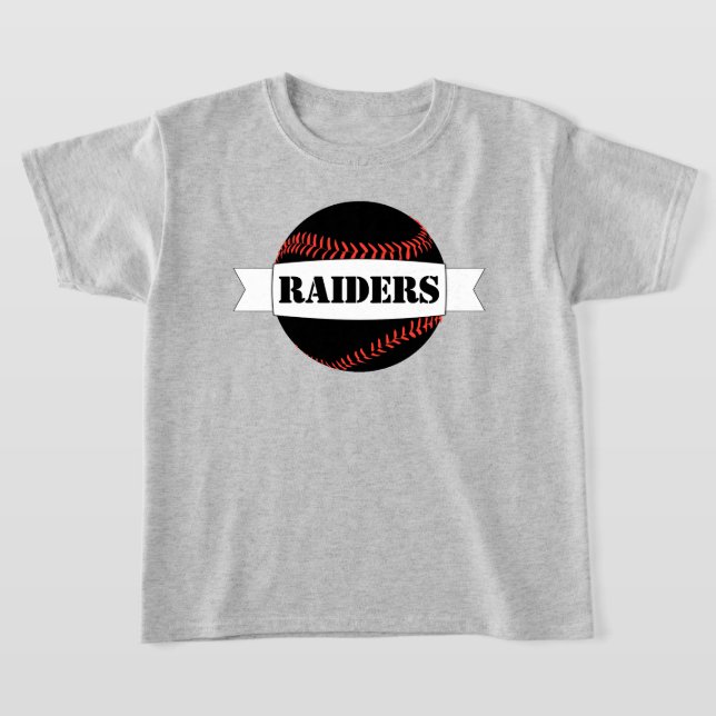 T-shirt Black Baseball Boys (Poser)