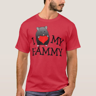 T-shirt Black Bear Syrian Hammy Art (2)