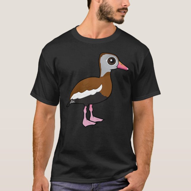 T-shirt Black-bellied Whistling-Duck Cute Cartoon Duck Bir (Devant)