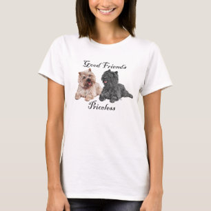 T-shirt Black & Brown Cairn Terriers