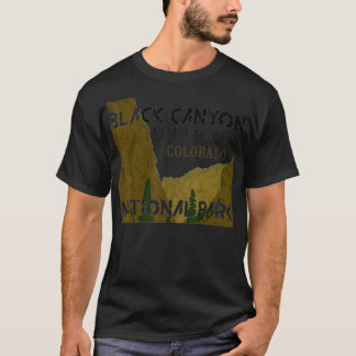T-shirt Black Canyon of the Gunnison Colorado National Par