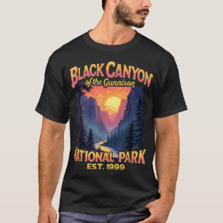 T-shirt Black Canyon The Gunnison Randonnée Parc National
