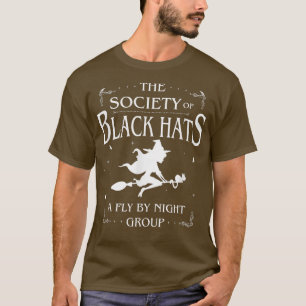 T-shirt Black Casquette Society Of Witches Drôle Halloween
