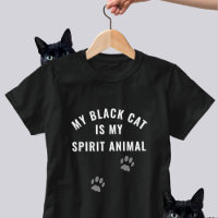Black Cat est mon Esprit Animal Drôle Slogan