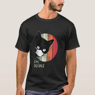 T-shirt Black Cat Ew Personnes Graphisme Couleur foncée