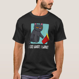 T-shirt Black Cat Love Pet Propriétaire Animaux Droits