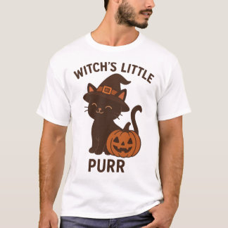 T-shirt Black Cat Magic - La petite purr de sorcière