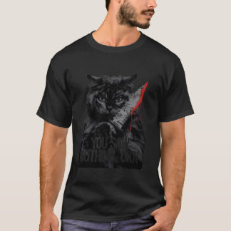 T-shirt Black Cats Horreur Éffrayant gothique Halloween Fe