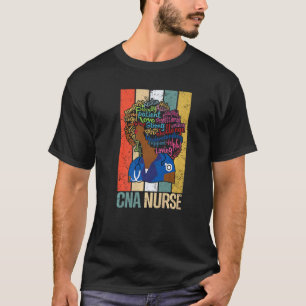 T-shirt Black Cna Nurse Pour Afro-Américain Melanin Nu