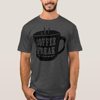 T-shirt Black Coffee Freak café tasse
