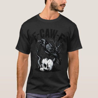 T-shirt Black Crow, F-caw-f Funny Black Bird