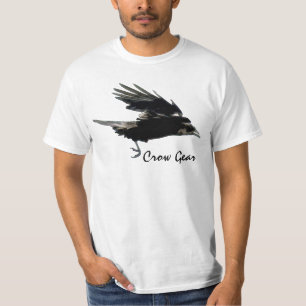 T-shirt Black Crow Gear Wildlife Art Shirt