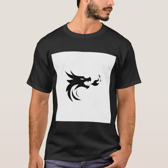 T-shirt "Black Danger Eagle Graphic Tee for Men" (Devant)