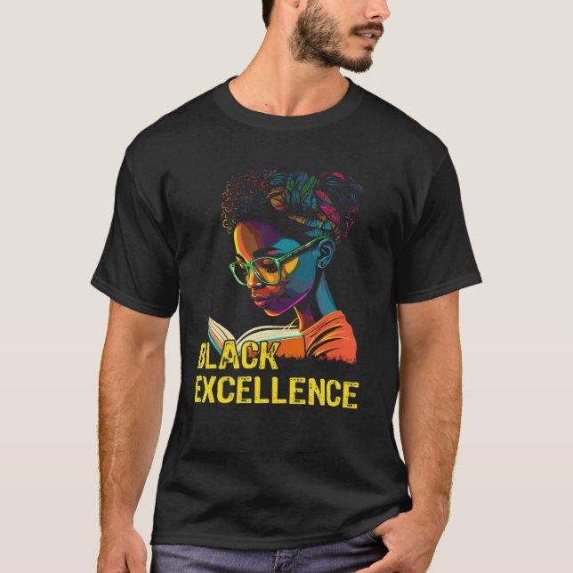 T-shirt Black Excellence African Pride History Month (Devant)